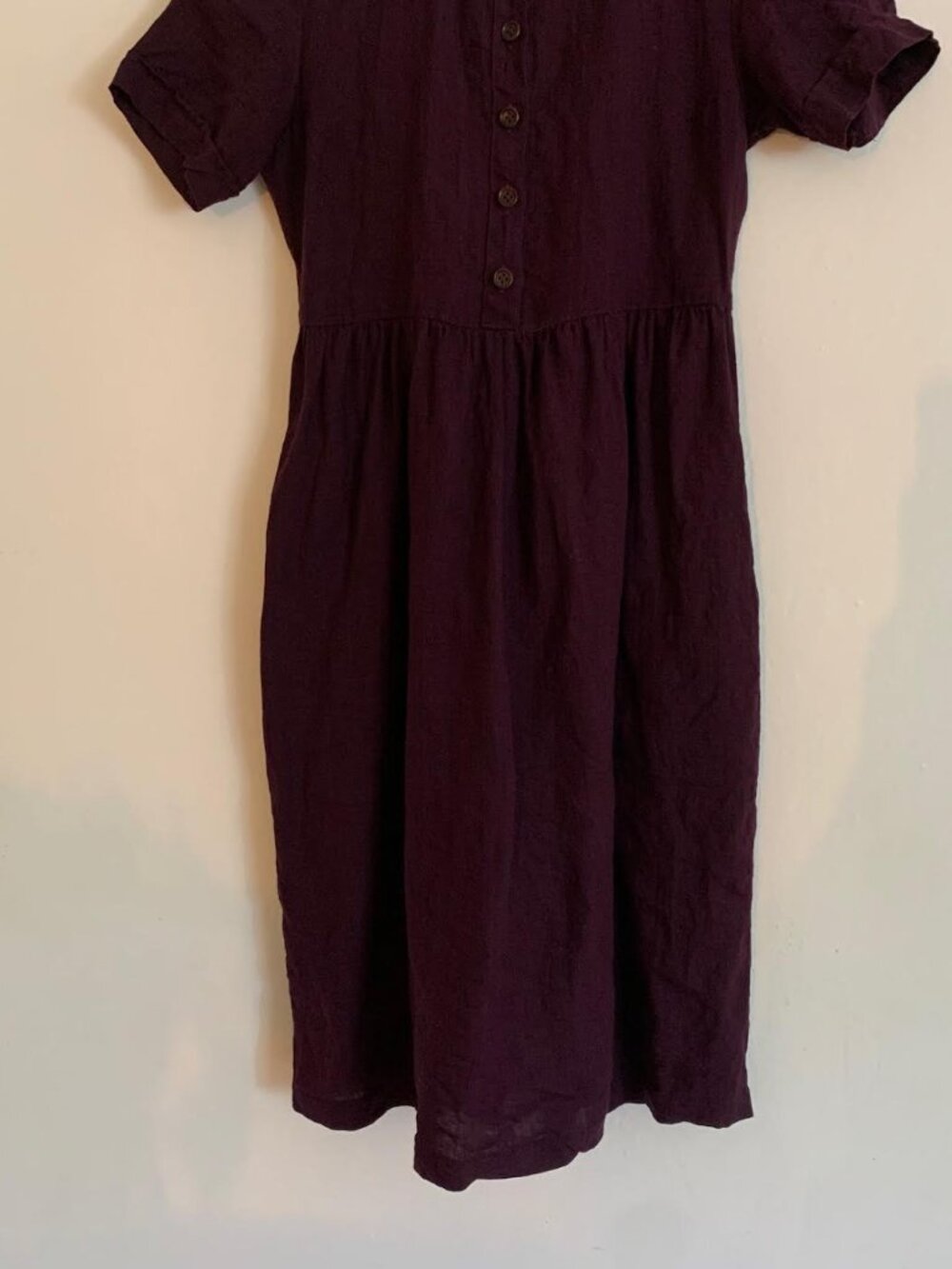 Pyne & Smith No. 22 Cassis Collared Linen Dress - Picture 3 of 8